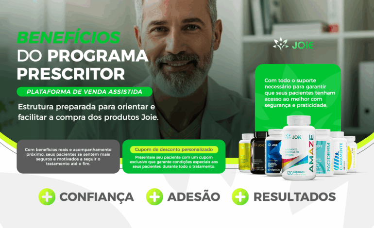 Benefícios do Programa de Prescritores Joie Suplementos